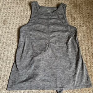 Athleta Foothill Heather Tank Grey women’s size XS tie-back